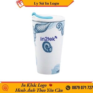 Ly Sứ Dưỡng Sinh Minh Long Đại Dương 0.48L Nắp Ống Hút In Logo In2tek LSMLILG33