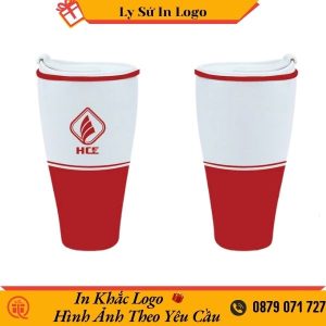 Ly Sứ Dưỡng Sinh Minh Long Trắng 0.48L Nắp Ống Hút LSMLILG36