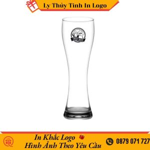 Ly thủy tinh in logo Crazy Duck hiện đại LTTIL46