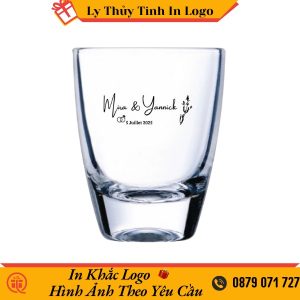 Ly thủy tinh in logo doanh nghiệp cao cấp LTTIL34