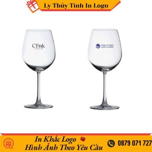 Ly vang thủy tinh in logo theo yêu cầu cao cấp LTTIL41