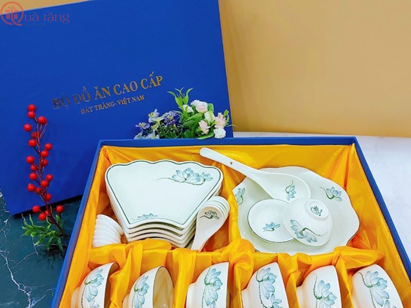 Bộ đồ ăn in logo Cửa hàng quà tặng in logo phường Sài Gòn uy tín, chất lượng!